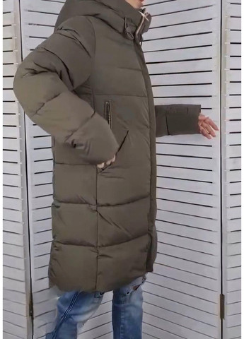 Коричнева зимня двостороння куртка 3111 /червоний Towmy