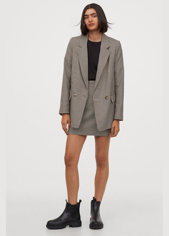 Цветной женский жакет H&M с узором пье-де-пуль «гусиная лапка» - демисезонный