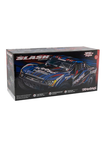 Машинка на радиоуправлении Slash BL-2s HD 1/10 RTR 2WD Brushless Short Course Truck (58334-4 Blue) Traxxas (338597997)