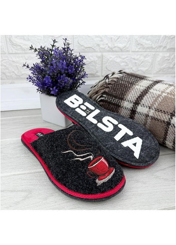 Жіночі кімнатні тапочки повстяні Е-001088-4 Чорні No Brand (361049640)