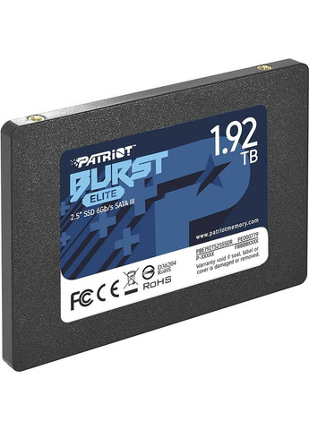 Накопичувач SSD 1.92TB Burst Elite 2.5" SATAIII TLC (PBE192TS25SSDR) Patriot (347587001)
