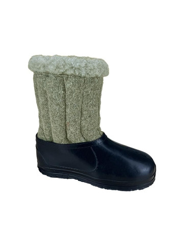 Серые женские валенки короткие с калошем серые 70505-10 Sanlin