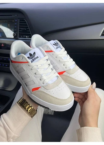Белые летние кроссовки adidas drop step low white beige адидас дроп степ No Brand
