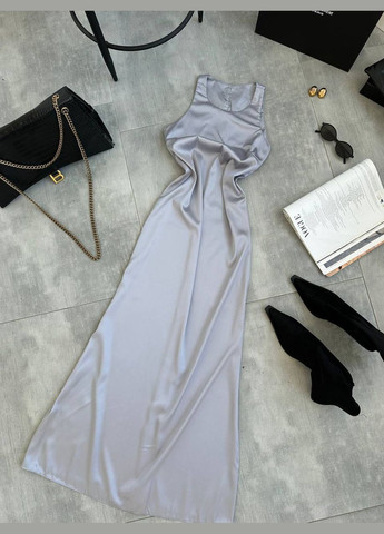 Сіра святковий, карнавальний, вечірня сукня з шовку армані — нова колекція! з відкритими плечима queensleep_7km