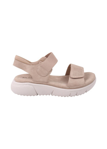 Бежевые босоножки женские бежевые на платформе Meglias