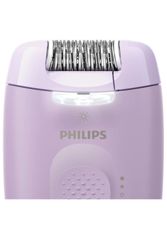 Эпилятор Series 2000 дисковый, от сети, сух., насадок-3, с подсветкой, фиолетовый Philips (323205194)