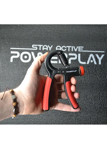 Кистевой эспандер PP-4323 с регулируемой нагрузкой 10-40 кг. Strength Grip Черный PowerPlay (397020788)