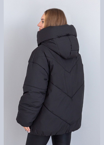 Черная зимняя зимняя куртка селин меди (01211-brown144) MioRichi