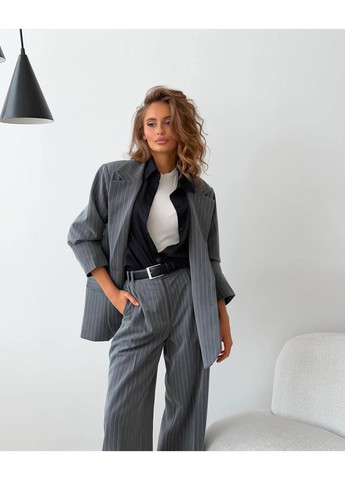 Костюм (пиджак, брюки), цвет Серый Fashion (361310446)