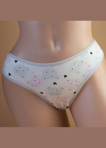 Женские трусики-слипы с кружевом сзади и гладкий перед, 5 шт Nicoletta (342119832)