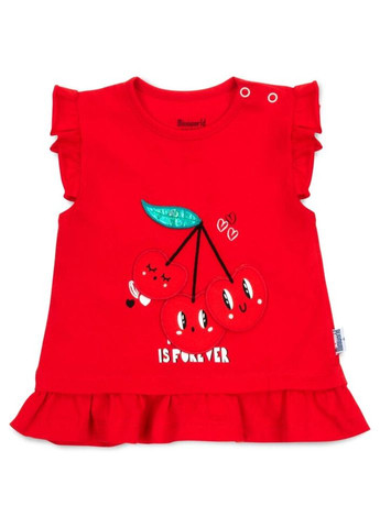 Червоний літній набір дитячого одягу з вишеньками (15537-74g-red) Miniworld