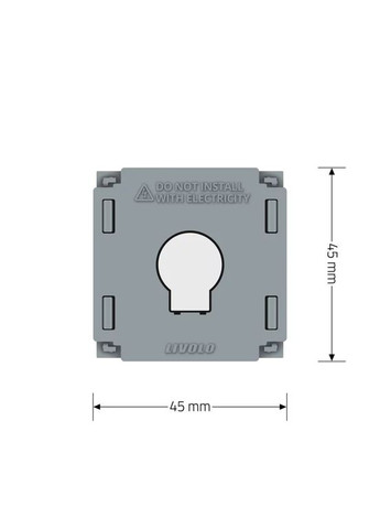Комплект бездротовий сенсорний вимикач з реле білий скло (VL-XR007-W/FC1Z2-2G) Livolo (371777252)