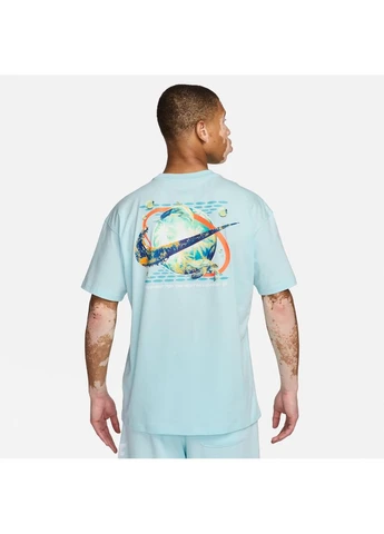 Голубая футболка m nsw tee m90 oc graphic pk4 light blue fv4047-474 Nike