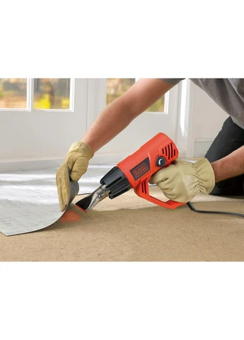 Пистолет горячего воздуха - фен сетевой BLACK+DECKER KX2001K (2000 Вт, 600°C, 230В) строительный технический фен (44207) BLACK&DECKER (402349986)