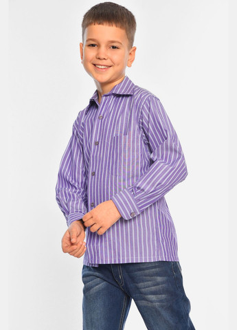 Сорочка дитяча хлопчик фіолетова Let's Shop (316503318)