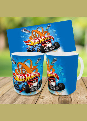 Набор: детская сумка-бананка+кружка Хот Уилс «Hot Wheels» 32х15см, бананка для мальчика через плечо на подарок (0367) No Brand (319760240)