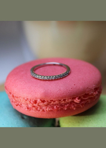 Срібна каблучка Доріжка із білими каменями 18.5 розмір срібло 925 проби Родоване 921к 1.11г No Brand (329189909)