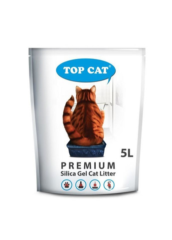 Наповнювач для котячого туалету premium 480101 силікагелевий 5 л Top Cat (266274676)