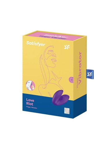 Вібратор на палець Love Riot Purple, 12 варіантів використання - CherryLove Satisfyer (283251357)