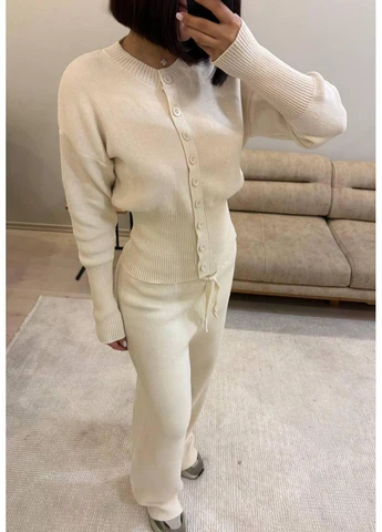 Женский базовый костюм из трикотажа No Brand А872-318/3 (374684775)