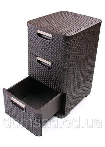 Комод пластиковий "BRILLIANT" 3 ящики 63х38х33 Efe Plastics (364303491)