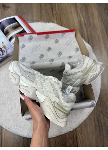 Серые демисезонные кроссовки мужские new balance 9060 grey beige нью беланс 9060 No Brand