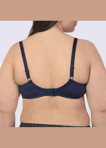 Синий бюстгальтер push-up на косточках Elita с косточками