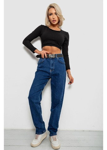 Джинси жіночі однотонні Batal MOM, колір синій, 244R001120 Ager - (373031747)