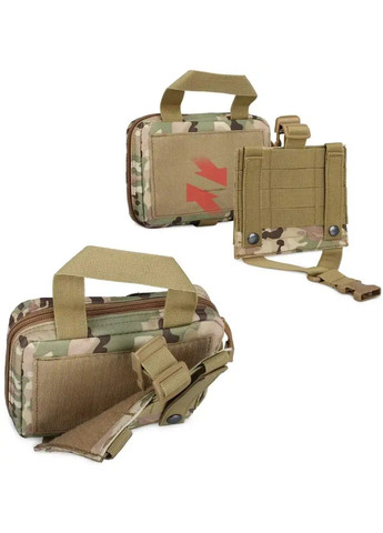 Подсумок-аптечка c креплениеv на Molle с быстрым сбросом (Мультикам) No Brand (332637585)