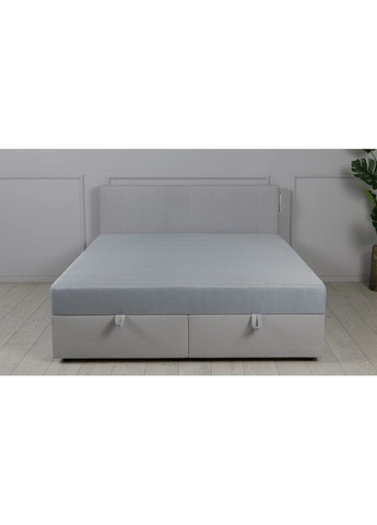 Ліжко 1,6 Амелі з підйомним механізмом та матрацом тк.кат. 2 світло-сіре Welovemebel (369474969)