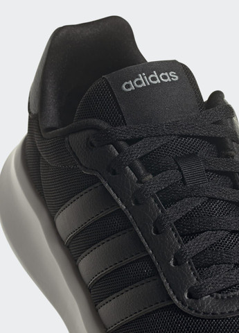 Кроссовки Lite Racer 3.0 adidas чёрные всесезоны (272656933)
