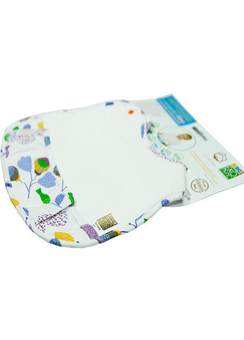 Непромокаючий нагрудник з кишенею Abso Jersey Квіти, різнокольоровий, 31х26 см () Еко Пупс WBJA014 (335030473)