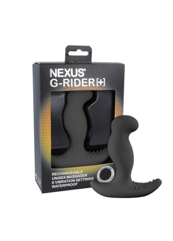 Масажер простати з вібрацією Nexus G-Rider Plus Black, макс діаметр 3,8см No Brand (366877636)