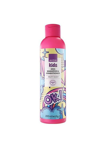 Детский набор Kids для девочек из 3-х продуктов (шампунь, гель для душа, спрей для волос) Avon (314874286)
