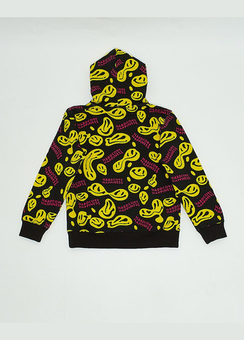 Худи флис,черный в желтые узоры, Wesc (316546949)