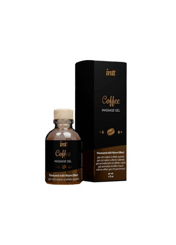 Їстівний масажний гель для інтимних зон Coffee (30 мл) Intt (291120643)