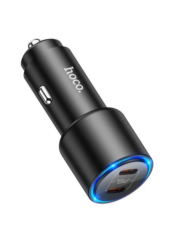 Автомобільний зарядний пристрій NZ3 40W Dual Port Type-C (Black) [71691] Hoco (400894788)