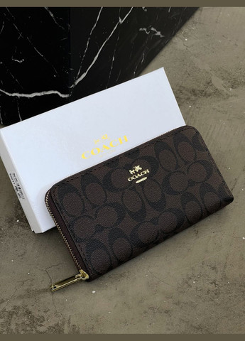 Жіночий гаманець коричневий на багато відділень великий No Brand (322464810)