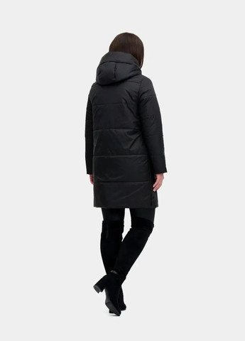 Черная демисезонная женская демисезонная куртка большого размера SK