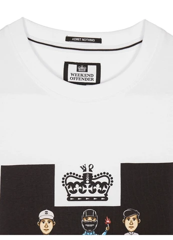Біла футболка seventy-two graphic t-shirt black Weekend Offender