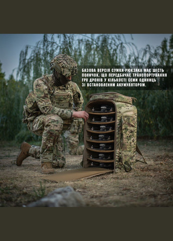 Полочка в сумку-рюкзак для FPV 7' дронов Coyote M-TAC (337143029)