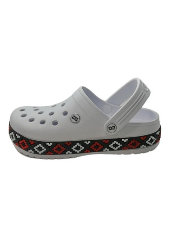 Жіночі підліткові крокси з бежевою вишиванкою Style розмір (26,5см.) лайм Dago (319152380)