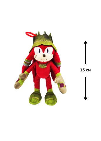 М'яка іграшка поліестер 15 см червона Sonic Prime (389589032)