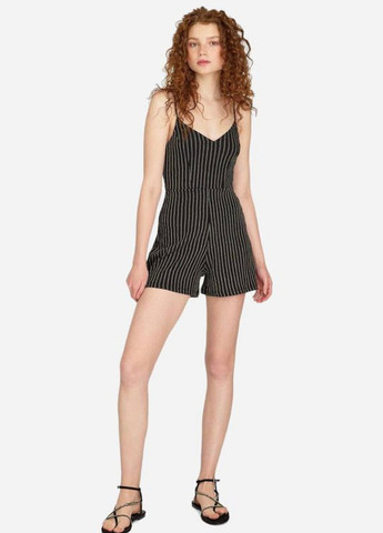 Комбинезон Черный в белую полоску BTG-0100 Stradivarius комбинированный