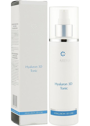 Ультразволожуючий тонік з трьома видами гіалуронової кислоти Hyaluron 3D Tonic 200ml (123393-4423) Clarena (368621355)