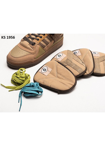 Комбіновані Осінні кросівки чоловічі adidas bad bunny x forum low адідас бед банні форум No Brand