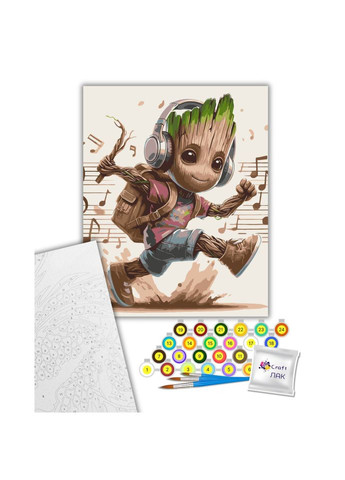 Картина по номерам «Музыкальный Грут» 16521-AC 40х50 см Art Craft (340906308)