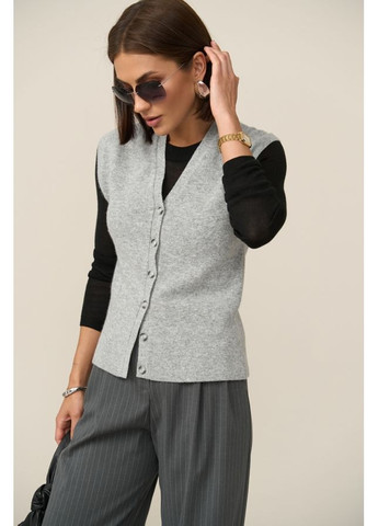 Элегантный жилет из премиальной шерстяной пряжи (2832) Triko Bakh (360919847)