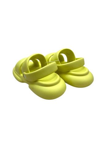 Салатовые женские шлёпанцы пена черные (xet7964) Holaso