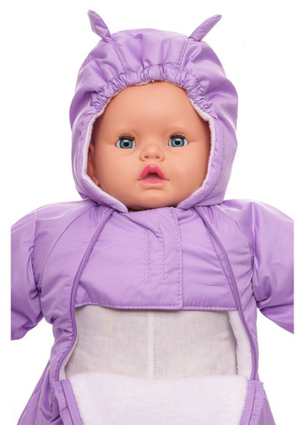 Человечек на флисе для девочки сиреневый 74 см (27746) BABYKROHA (297197638)